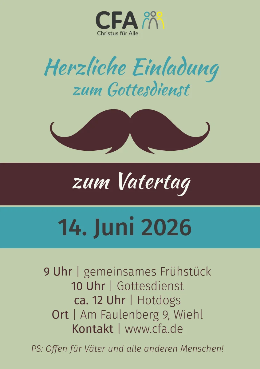 Featured image for “Vatertag-Gottesdienst”